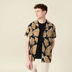 Chemise manches courtes noir homme