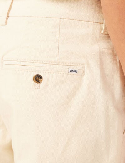 Short ecru homme