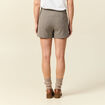 Jupe-short fluide avec doublure noir femme