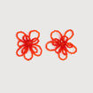 Boucles d'oreilles orange fonc&eacute; femme
