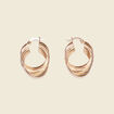 Boucles d'oreilles créoles couleur or femme