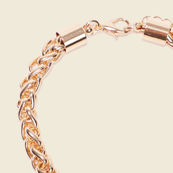 Bracelet chaîne couleur or femme