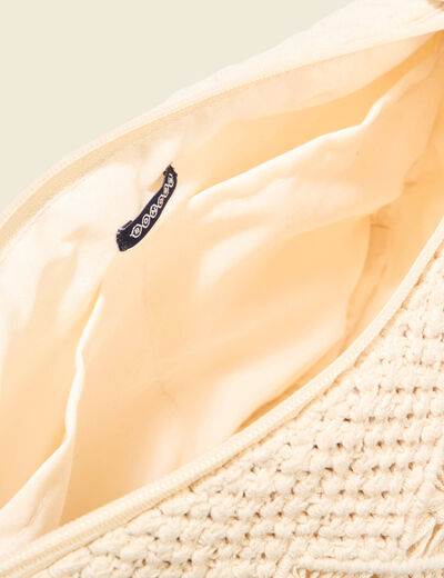 Sac banane devant crochet sable femme
