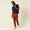 Polo manches courtes bleu marine homme