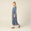 Robe longue éco-responsable bleu marine femme