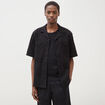 Chemise boyfriend en coton noir homme