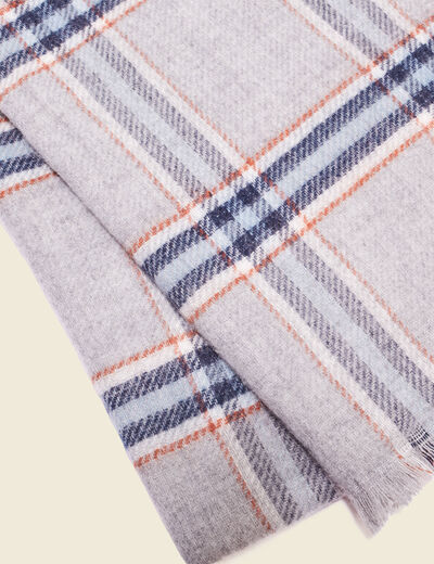 Écharpe gris foncé homme