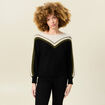 Pull manches longues ecru femme