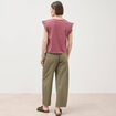 T-shirt manches courtes vieux rose femme