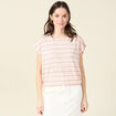 T-shirt manches courtes multicolore femme