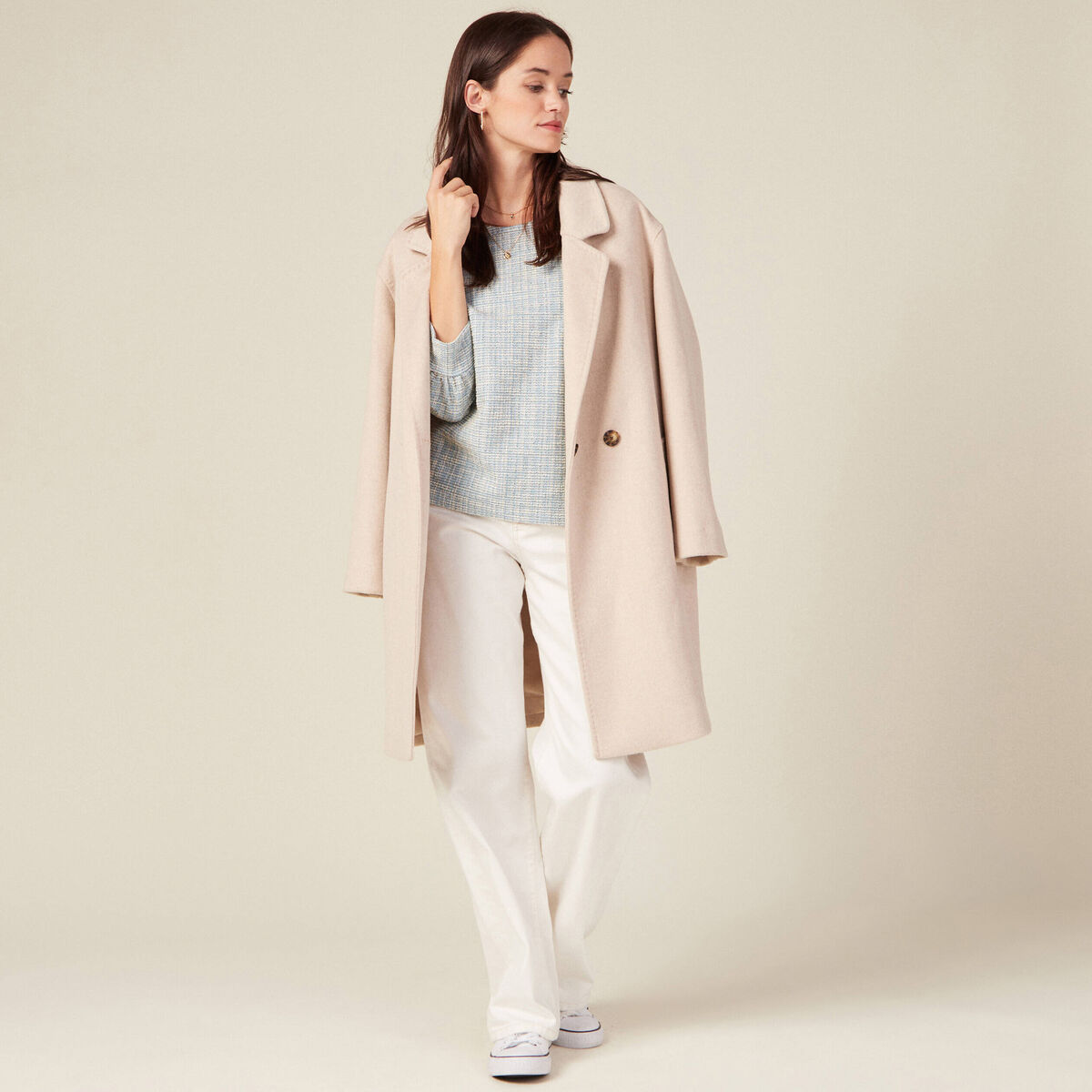 Sweat éco-responsable bleu femme