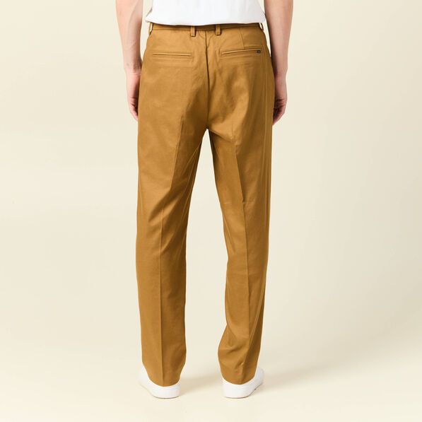 Pantalon chino droit beige homme