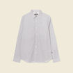 Chemise en coton manches longues blanc homme