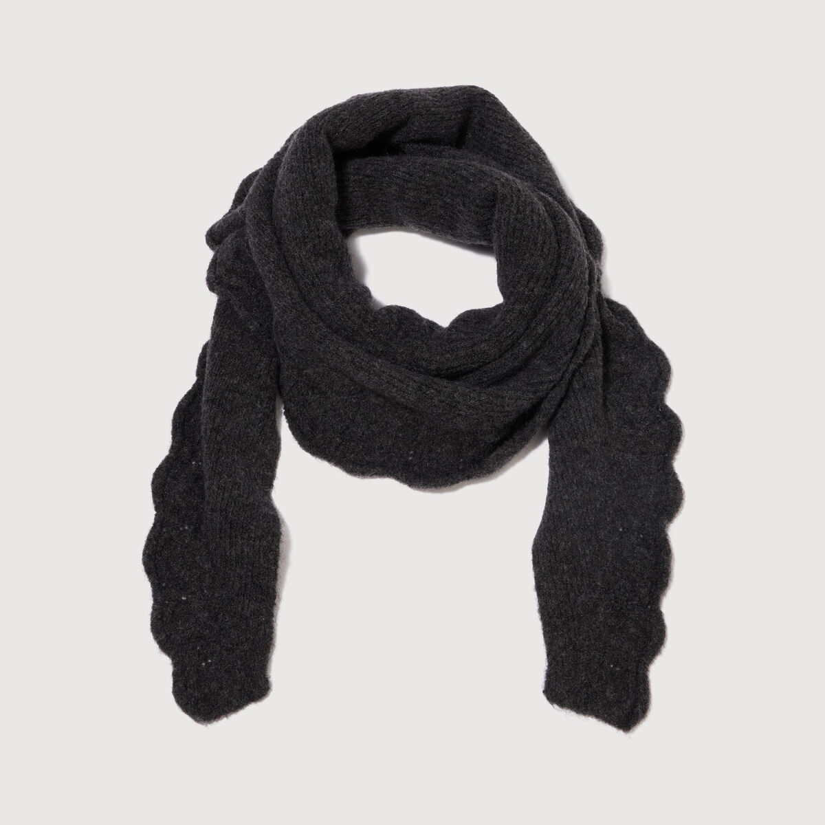 &Eacute;charpe gris fonc&eacute; femme