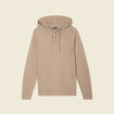 Pull à capuche gris homme