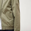 Blouson manches longues doubl&eacute; en coton vert kaki homme