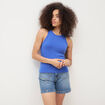 D&eacute;bardeur 2 en 1 avec brassi&egrave;re int&eacute;gr&eacute;e bleu electrique femme