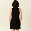 Robe chasuble trap&egrave;ze noir femme