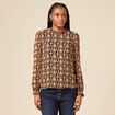 Blouse éco-responsable camel femme