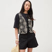 Short taille standard noir femme