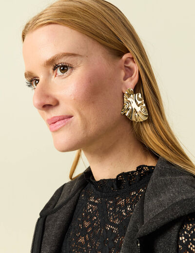 Boucles d'oreilles couleur or femme
