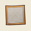 Foulard satin&eacute; ecru femme