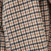 Caban oversize court col tailleur marron femme