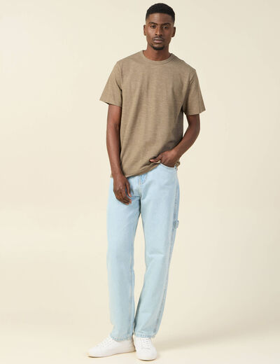 T-shirt manches courtes vert kaki homme