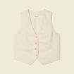 Veston éco-responsable sable femme
