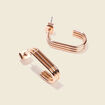Boucles d'oreilles créoles couleur or femme