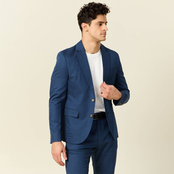 Veste blazer cintré bleu foncé homme