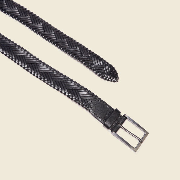 ceinture tressee noir homme Ceinture tressée noir homme