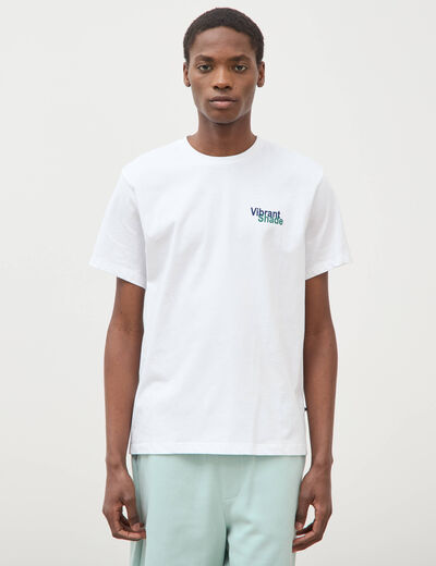 T-shirt en coton ecru homme