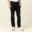 Jeans straight 5 poches denim noir homme