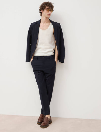 Pantalon bleu marine homme