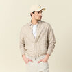 Chemise manches longues beige homme