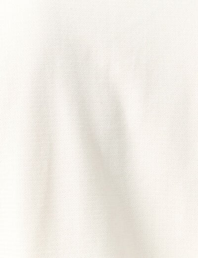 Polo manches courtes ecru homme