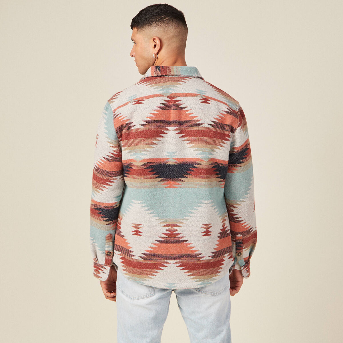 Surchemise éco-responsable ecru homme