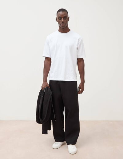 Pantalon coupe loose noir homme