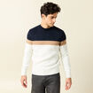 Pull manches longues ecru homme