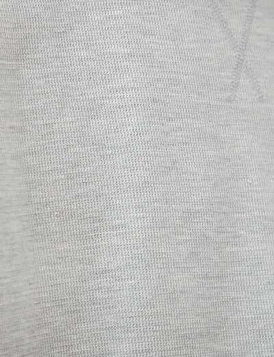 T-shirt ample col rond manches courtes gris homme