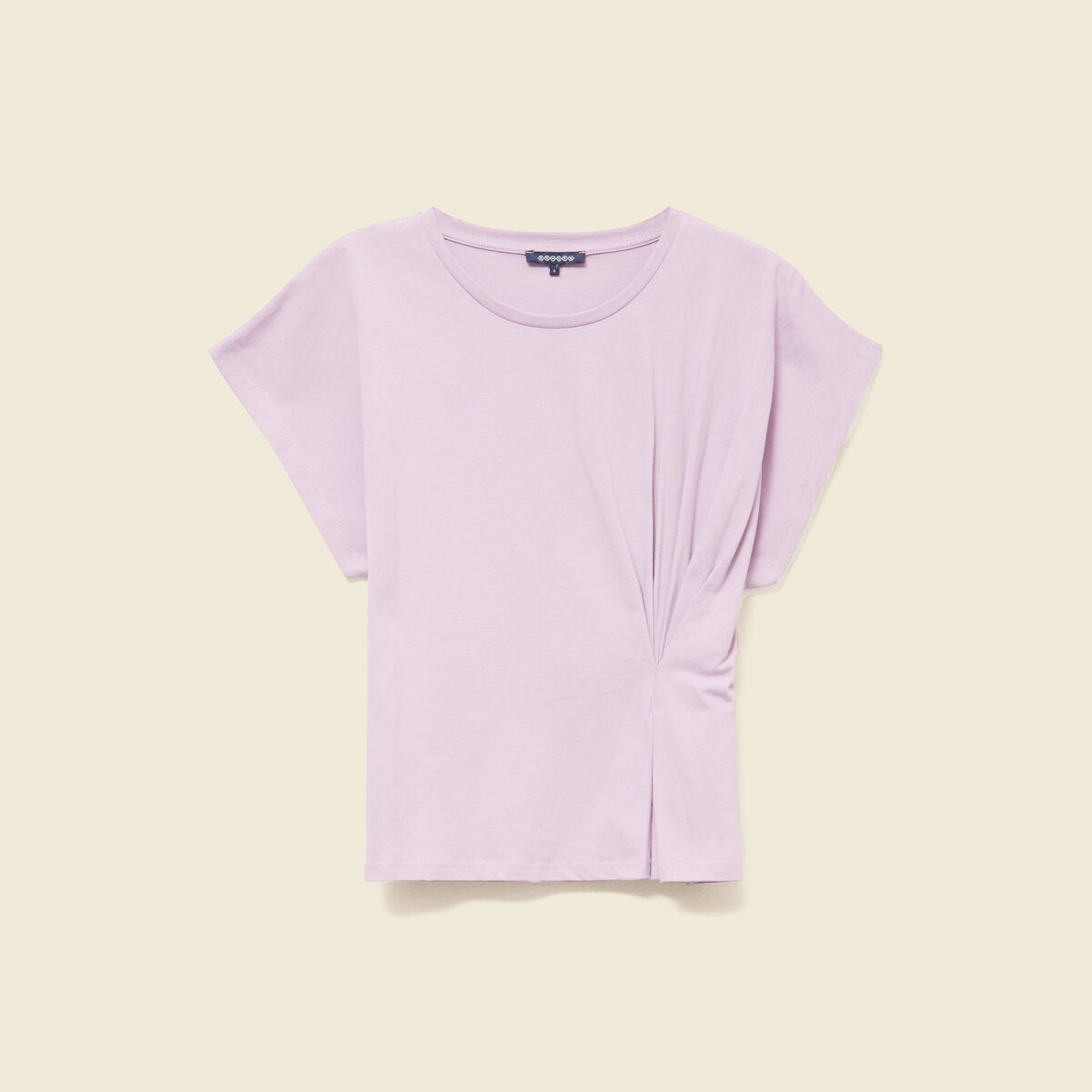 T-shirt manches courtes mauve femme