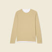 T-shirt manches longues taupe homme