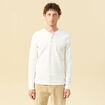 T-shirt manches longues ecru homme