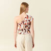Blouse asymétrique sable femme