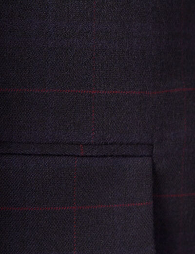Veste blazer éco-responsable bleu marine femme