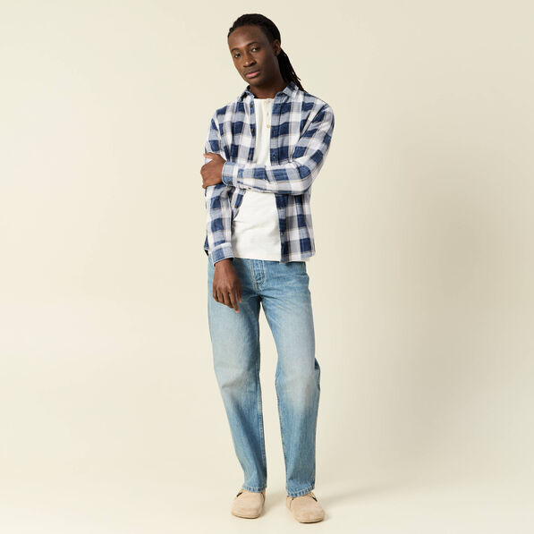 Chemise manches longues ecru homme