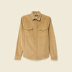 Chemise col classique manches longues beige homme
