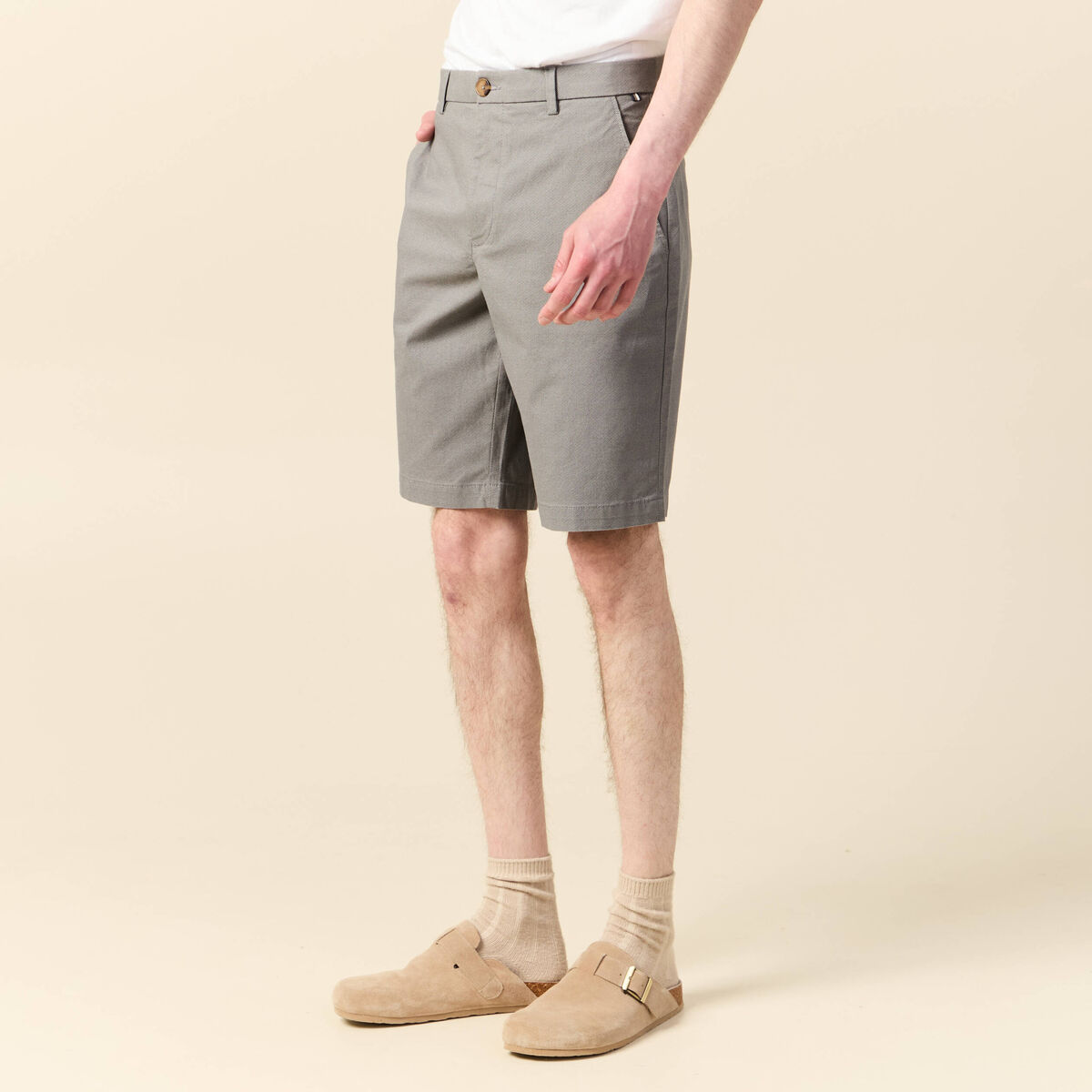 Short gris homme