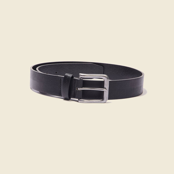 Ceinture embossée noir homme